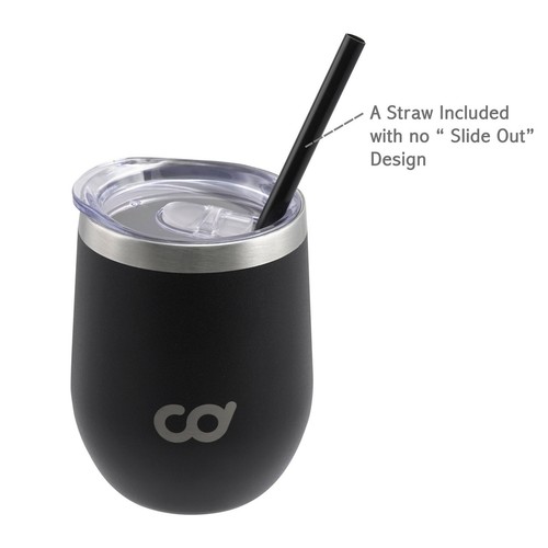 2 x Stainless Steel Coffee Bottles with Straw Vacuum Double Wall 12oz(355ml) - Picture 8 of 21