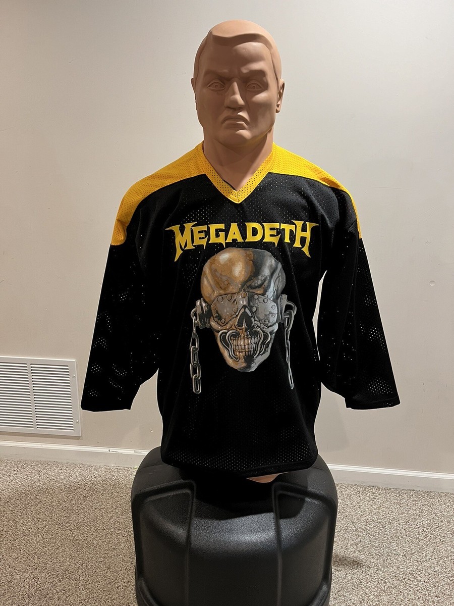 IMMACULATE XL Vintage Megadeth Rattlehead 83 Hockey Jersey