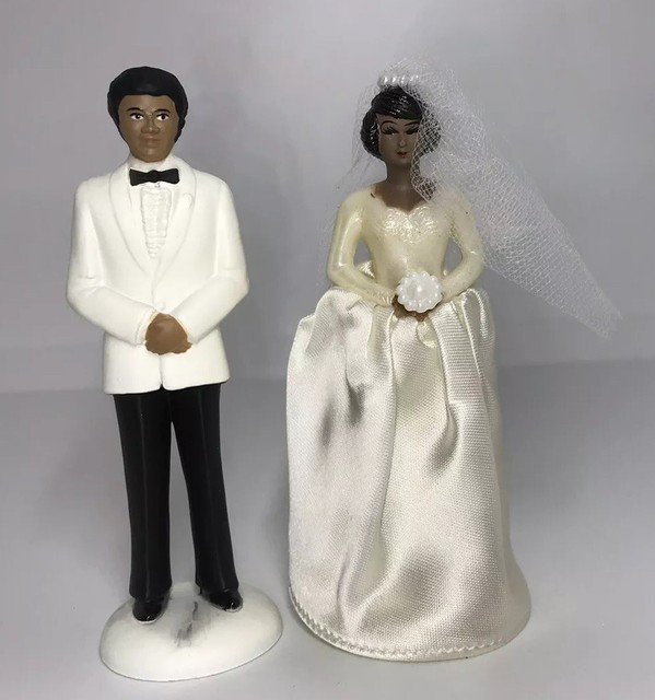Vintage 70 S Bride Groom Wedding Cake Topper Set By Coastal