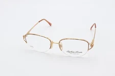 SOPHIA LOREN M67 Zyloware 006 Brown-Tan 52-17-140 Half Frames Flex Hinges A342
