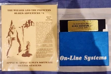 WIZARD AND THE PRINCESS by On-Line Systems (Sierra) for Apple II complete yellow