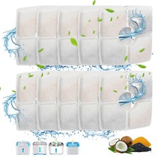 10pcs Pet Cat Dog Water Fountain Sponges Filters Fits for 84oz Replacement