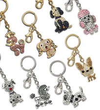 Keychains - Dogs Gold and Silver Keychains - Set of 8