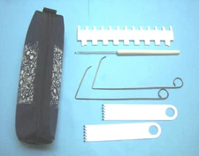 Tool set for 4.5mm  ribber attachment Brother/SilverReed/Singer - With Bag