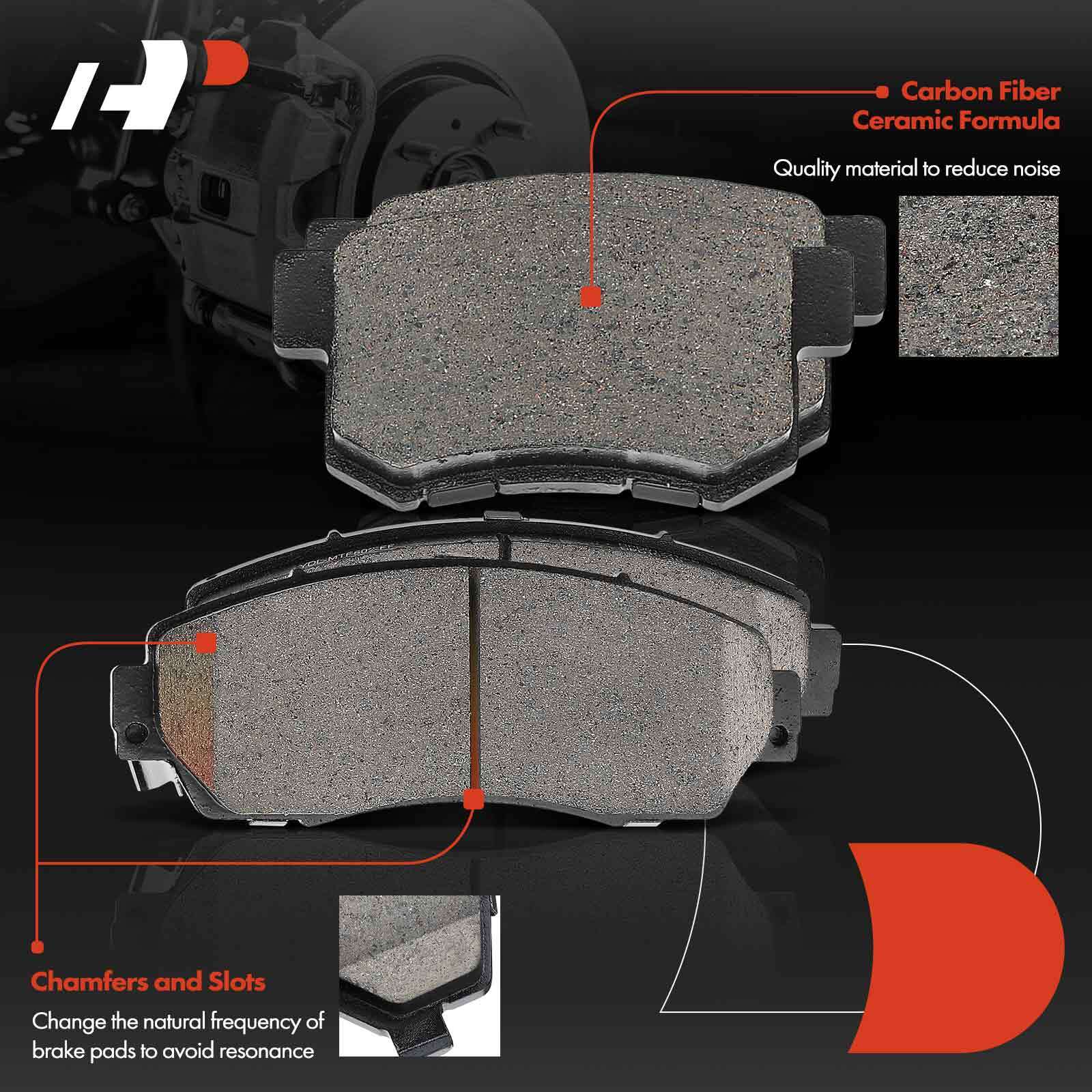Disc Rotor and Ceramic Brake Pad Front & Rear for Acura RDX 20072012
