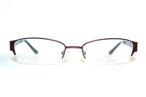 NEW BABY PHAT BP 151 DBURG MATTE BURGUNDY SEMI RIMLESS EYEGLASSES RX 52-18-135 - Picture 2 of 9