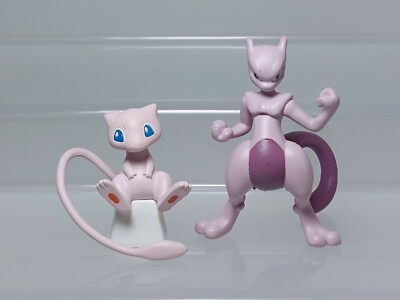 Mew Mewtwo Pokemon Figure Takara Tomy A.R.T.S 2019 Capsule Act