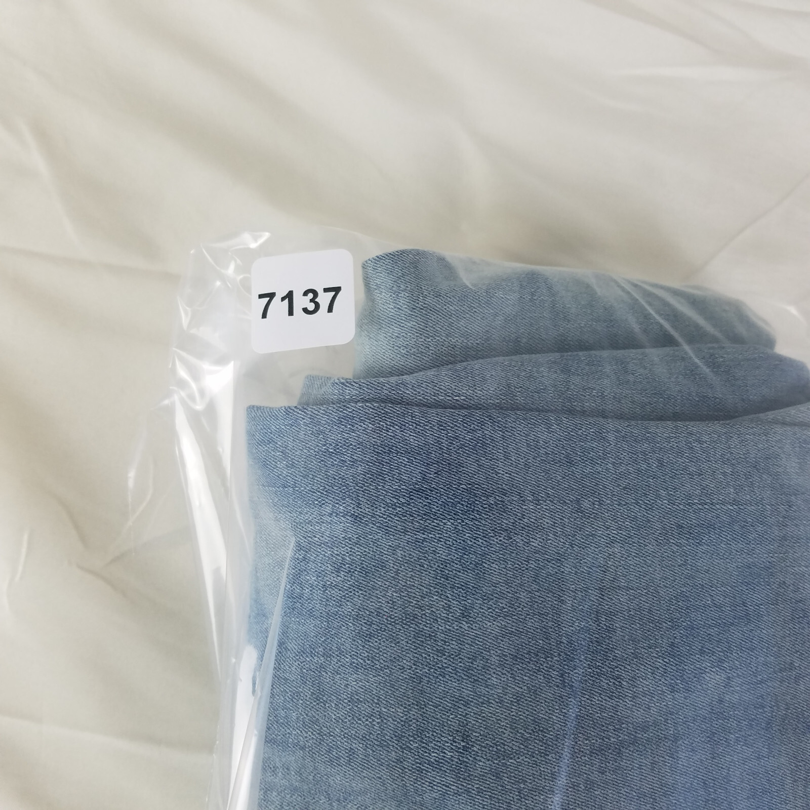 Fashion Nova Jeans Mens 34 Actual 36x32 Stacked Camo Flare Distressed Blue Denim