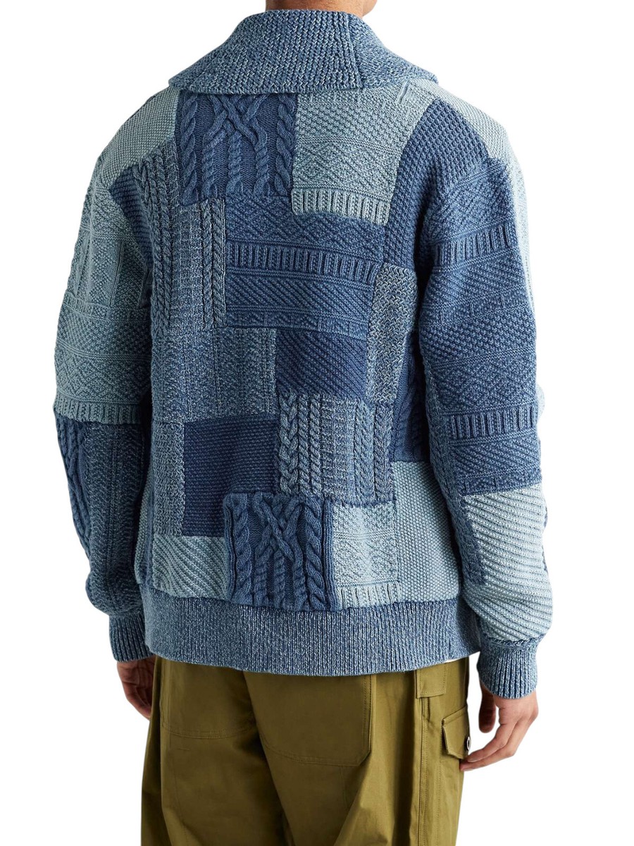 Ralph Lauren RRL Cotton Linen Shawl Collar Patchwork Ralph Lauren RRL Cotton Linen Shawl Collar Patchwork