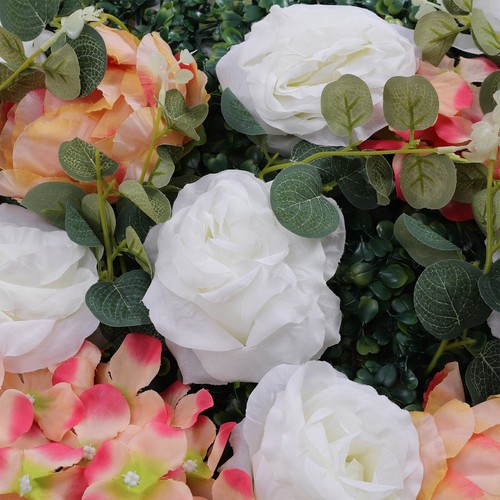 6pcs Rose Panel Artificial Flower Wall Faux Flower Panel Reusable Rose Panel - Picture 7 of 12