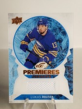 2023-24 Upper Deck Ice Premieres Jerseys Lukas Rousek Buffalo Sabres RC