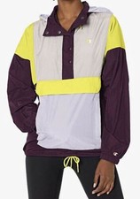 Champion Jacket Womens Sz M Windbreaker Anorak Jogging Purple Running Workout
