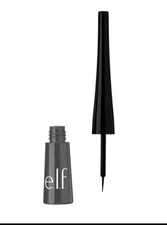 NEW e.l.f. Expert Liquid Eyeliner CHARCOAL Easy Glide Smudgeproof SEALED