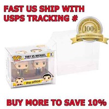2-Pack Pop Protector Case For Funko 2 Pack Boxes for Vinyl Figures Thick .50mm