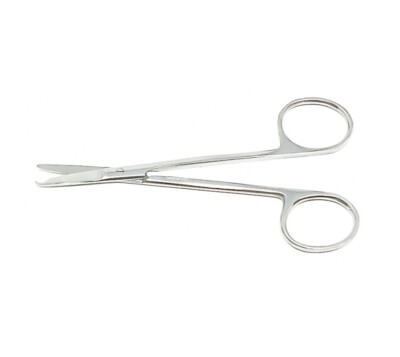 1 Pc Premium O.R Grade Stitch Scissors 4.5'' Delicate with Suture removal Hook 