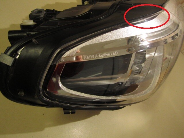 8739654 BMW X3 Led Headlight Right Side 8 739 654 [Small Defect 