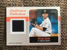 DYLAN CEASE 2019 Topps Heritage Minor League Game Used Jersey Relic White Sox