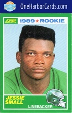 1989 Score Philadelphia Eagles Football Card #255 Jessie Small
