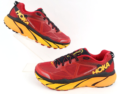 Hoka Challenger ATR 3 Trail Running Shoes / Red / Mens 8