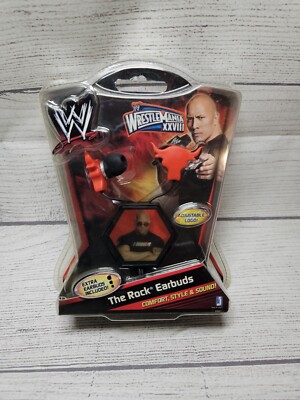 THE ROCK EARBUDS! 2012 World Wrestling Entertainment: Wrestle Mania NEW!