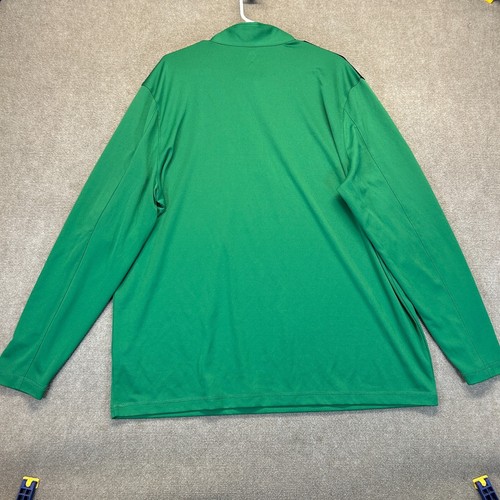 Dallas Stars 1/4 Zip Pullover Men's 2XL Green Majestic Coolbase Arm Pocket - Picture 10 of 10