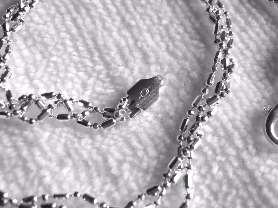 Pulseira de tornozelo ou pulseira de pulso de prata esterlina 0,925 Itália 12" trançada envolvida - Imagem 4 de 4