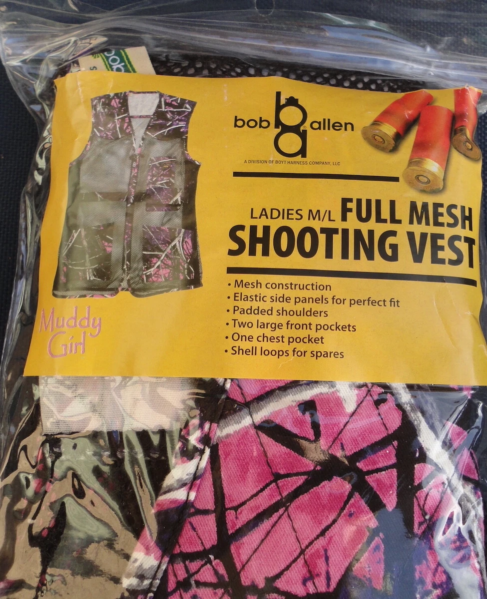 Bob Allen Muddy Girl Full Mesh Shooting Vest Pink Camouflage