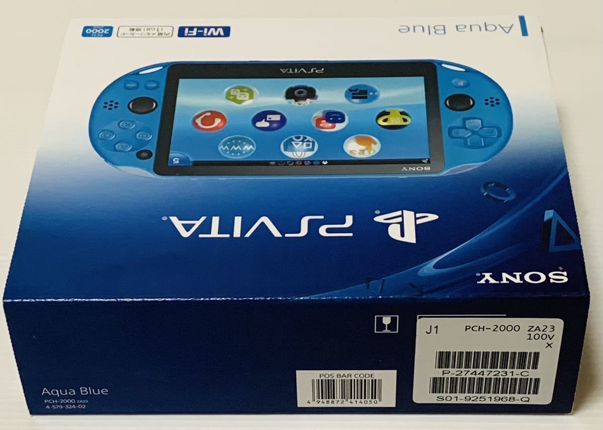 Sony PlayStation Vita 16GB - Aqua Blue (PCH-2000ZA23) for sale 