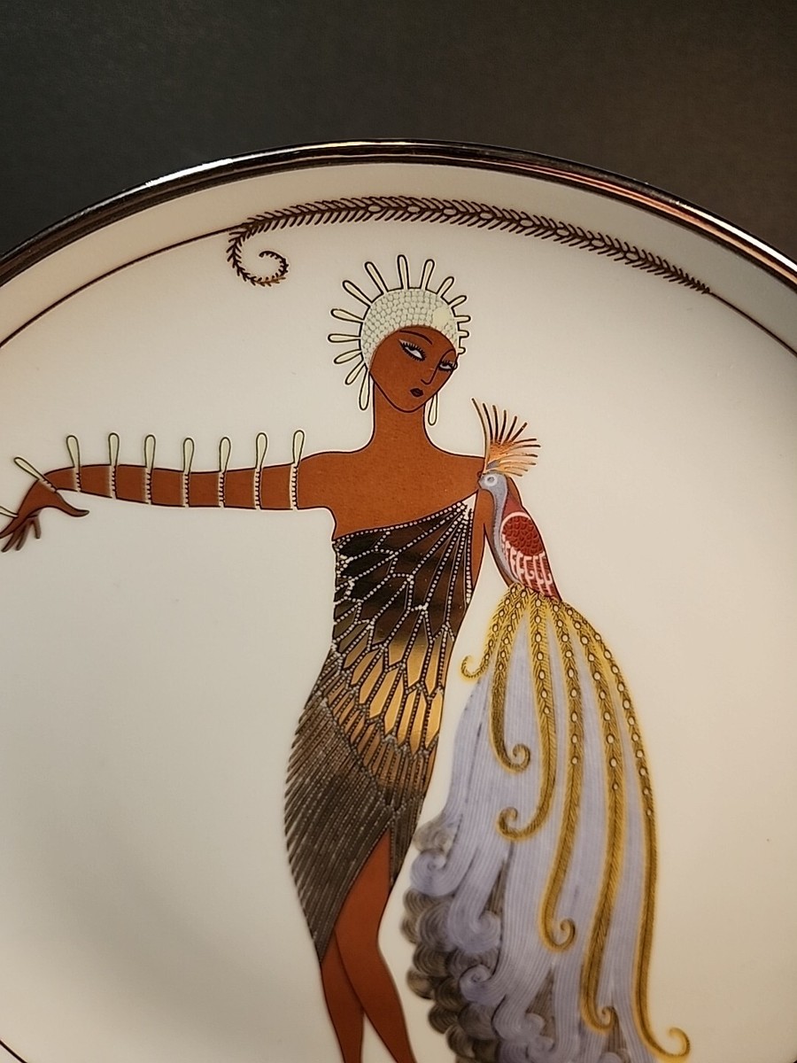 House of Erte Franklin Mint Limited Edition Collector's Plate Diva