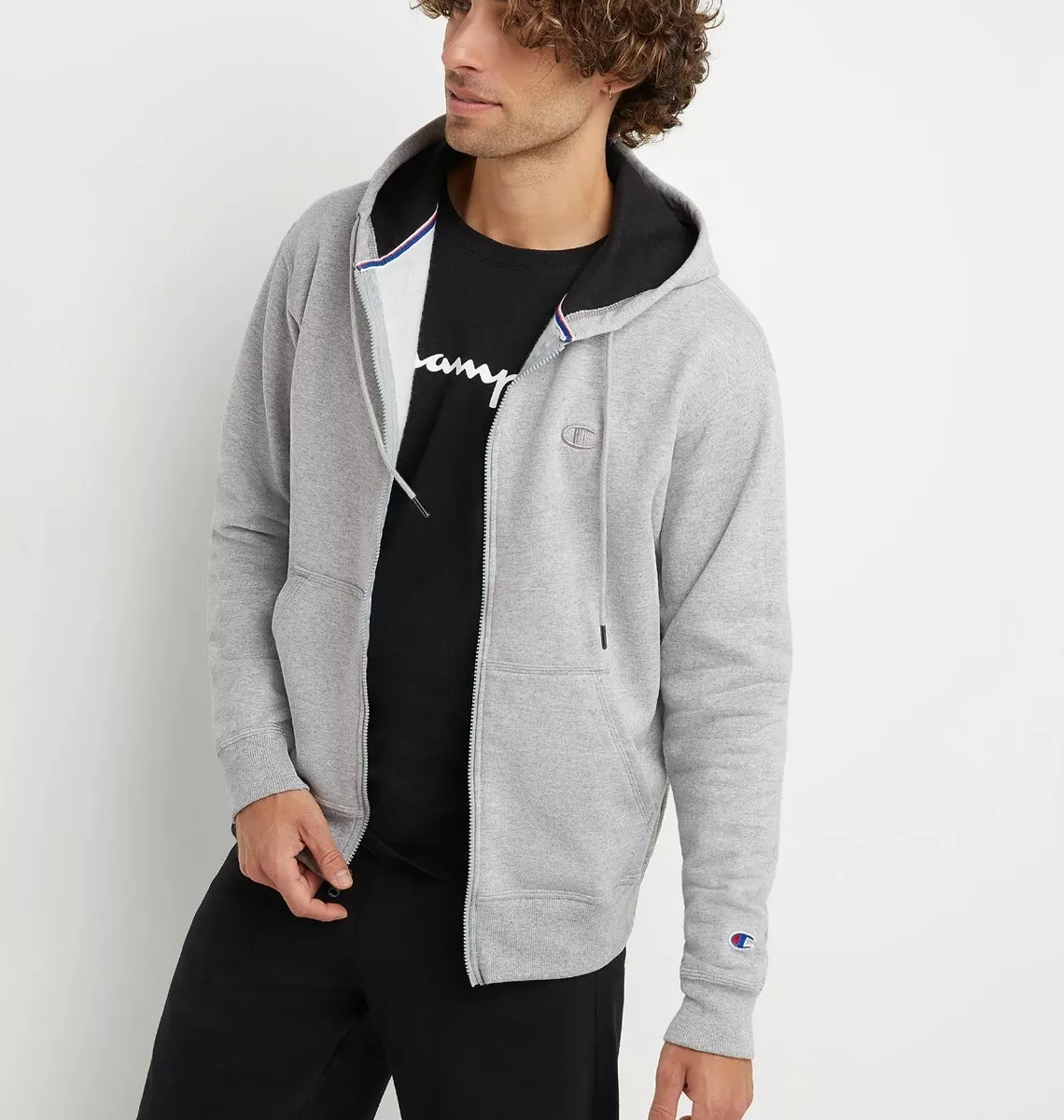 Champion powerblend hotsell zip hoodie