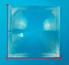 2PC 50x50mm Optical Focal Length 70mm PMMA Plastic Fresnel Solar Condensing Lens