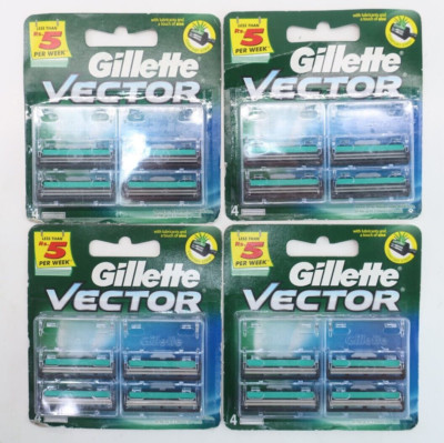 Gillette India Limited Vector Twin Blade Cartridges 16 Count Refills Total