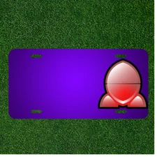 Custom Personalized License Plate With Add Names To Rocket Ship Red Vehicle