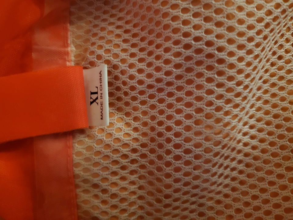 Milton's Utility Worker Service Worker Sz XL Coat & Cap Nylon Bright Orange - Image 4 of 4