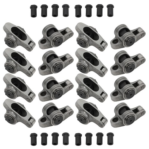 ✅Stainless Steel Roller Rocker Arms & Stud For Chevy SBC 350 400 1.6 Ratio 3/8" - Picture 2 of 24