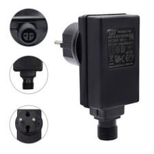 LED Netzteil EU Trafo 12V 2A 24W IP44 Wasserdicht Geeignet für Gartenbeleuchtung
