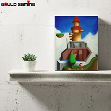 Whomp's Fortress Canvas Painting Wall Art Prints Decor Gifts Super Mario 64