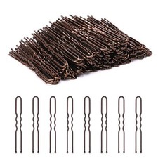 Cehony U Shaped Hair Pins, 200 Count Buns Waved U-shaped Hair Pins for Updos wi