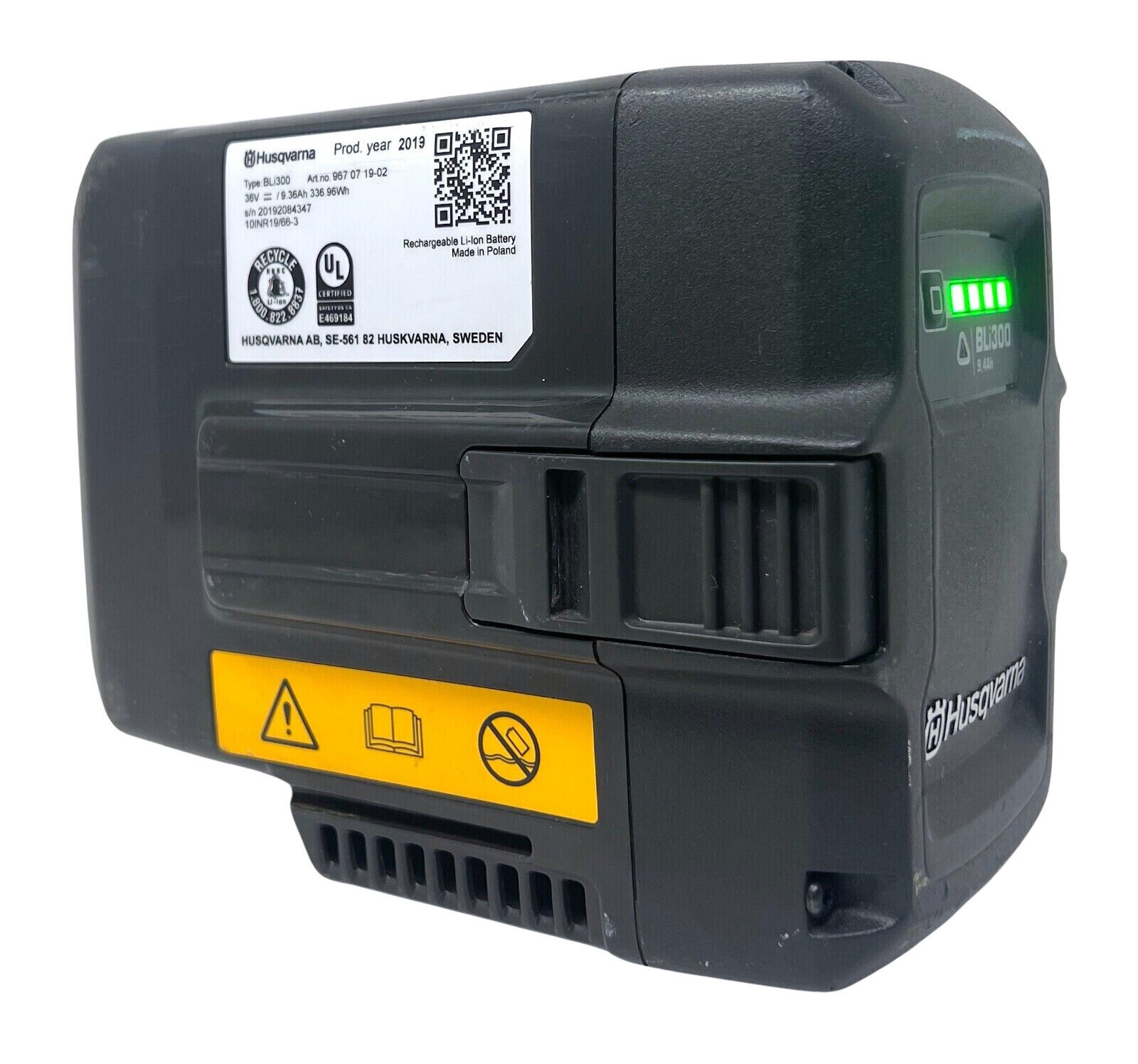 Husqvarna BLi300 36V, 9.4Ah Li-Ion Battery - 967 07 19‑02 Husqvarna BLi300 36V, 9.4Ah Li-Ion Battery - 967 07 19‑02
