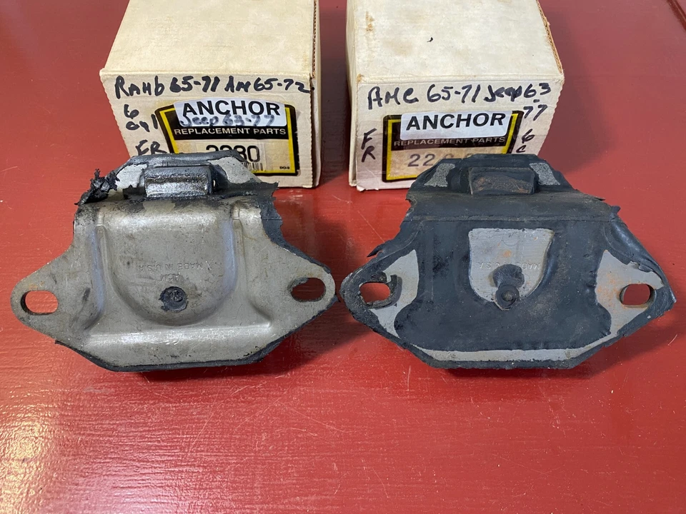 Jeep Rambler 1963-1972 1962-1977 6cyl par de montaje del motor delantero L/R Nors Foto 2 de 4