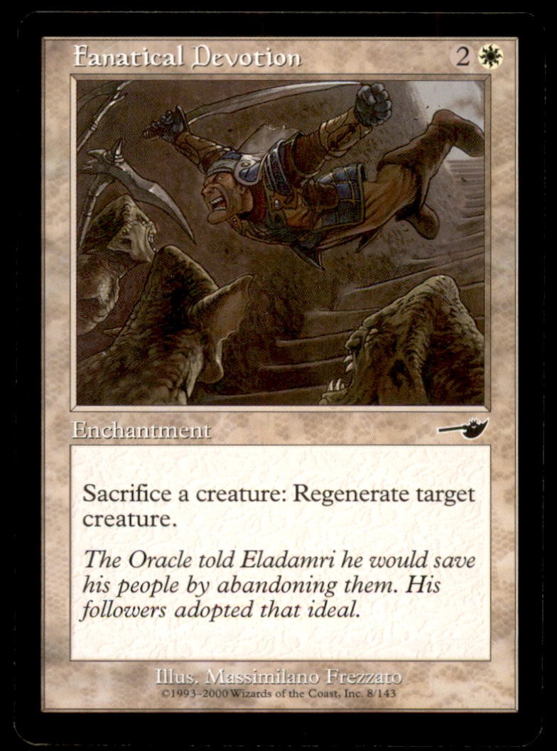 Fanatical Devotion LP Light Play Nemesis MTG [7978]