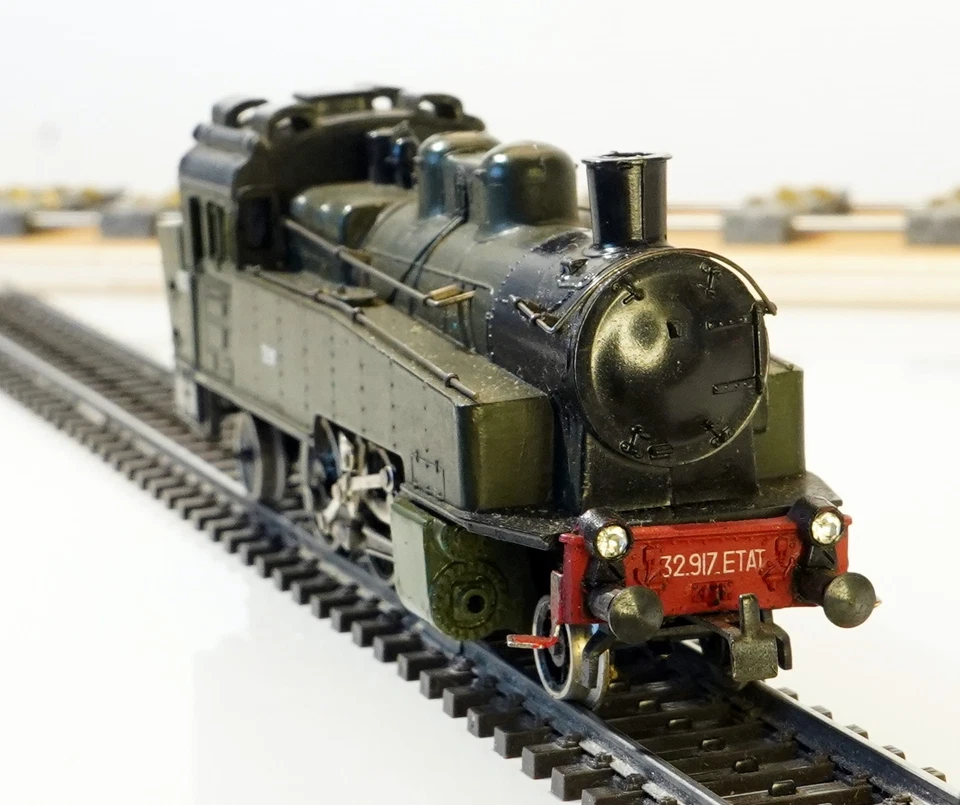 PIKO ECHELLE HO 1/87 ETAT LOCOMOTIVE VAPEUR TYPPE 131 T 32.917 VERT POUR PIECES - Imagen 2 de 4