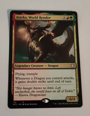 MtG Atarka, World Render (AFC-176) Rare English MINT