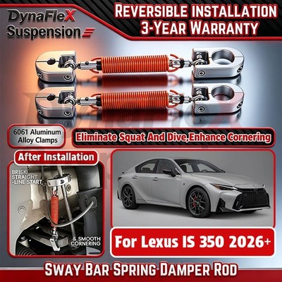 2PCS Sway Bar anti-roll Bar Link Spring Damper Rod For Lexus IS 350 2026+
