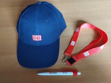 DB Deutsche Bahn Basecap Schirmmütze Kappe / Schlüsselband / Kugelschreiber 
