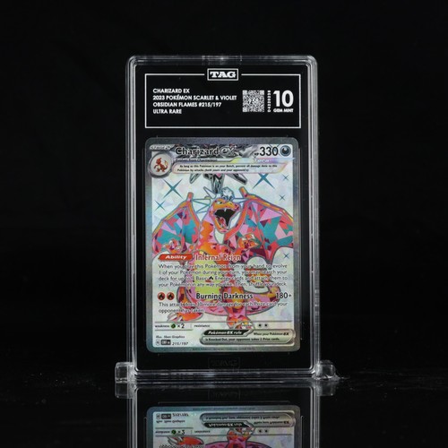 Charizard ex graded TAG 10 for sale on eBay