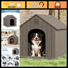 Fancyango Dog House Outdoor with Elevated Floor, 26'' 24'' 26''