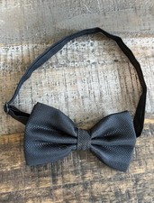Black Tuxedo Bow Tie PreTied Adjustable Formal