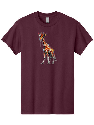 Giraffe-3 Mens Graphic Tee, 100% Cotton, Casual Summer Wear