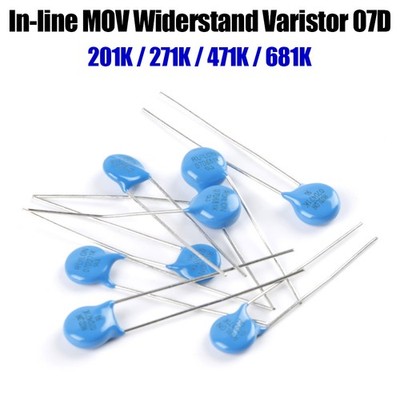 201K/271K/471K/681K In-line MOV Widerstand Varistor 07D ±10% Varistor Spannung